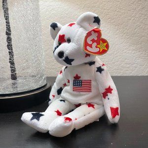 NWT!! Rare Ty Glory Beanie Baby with Errors!! One of a kind Star Placement!!